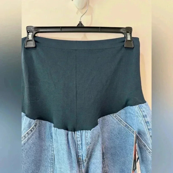 Indigo Poppy XL Maternity Jeans with Elastic Ankle and Belly Band - Picture 4 of 14